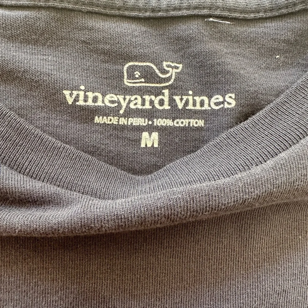 Vineyard Vines Blue Cotton Long Sleeve - M - Picture 3 of 3